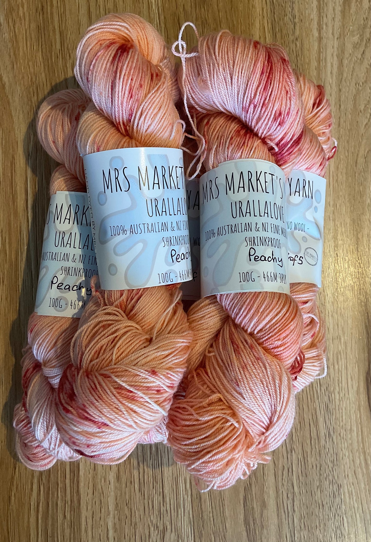 *Urallalove 3ply Yarn Peachy