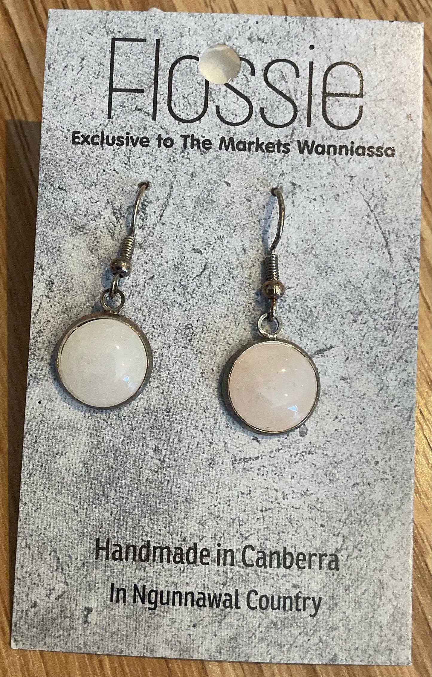 *Earrings Quartz Dome Dangles