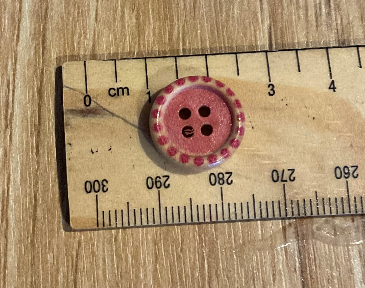 *Loose Buttons -Wooden Printed