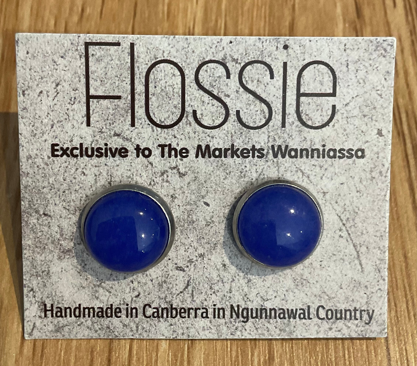 *Earrings Gemstone Dome Studs