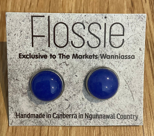 *Earrings Gemstone Dome Studs