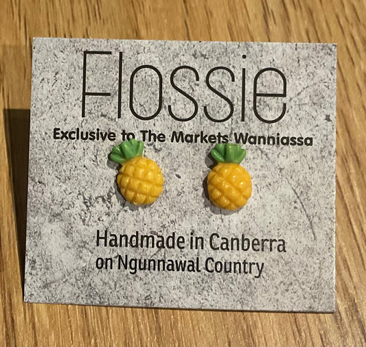 Earrings Pineapple Studs
