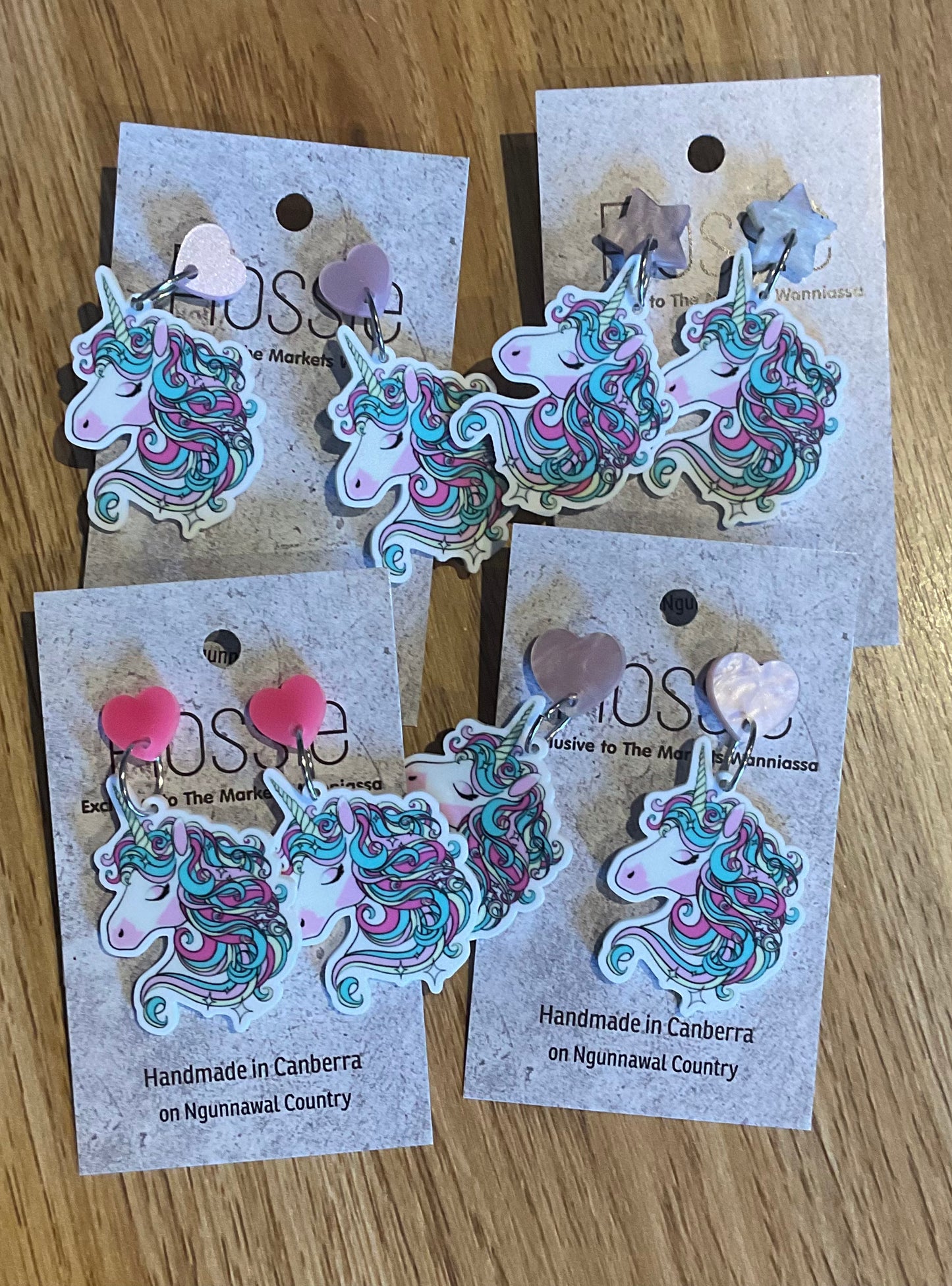 *Earrings Unicorn Dangles