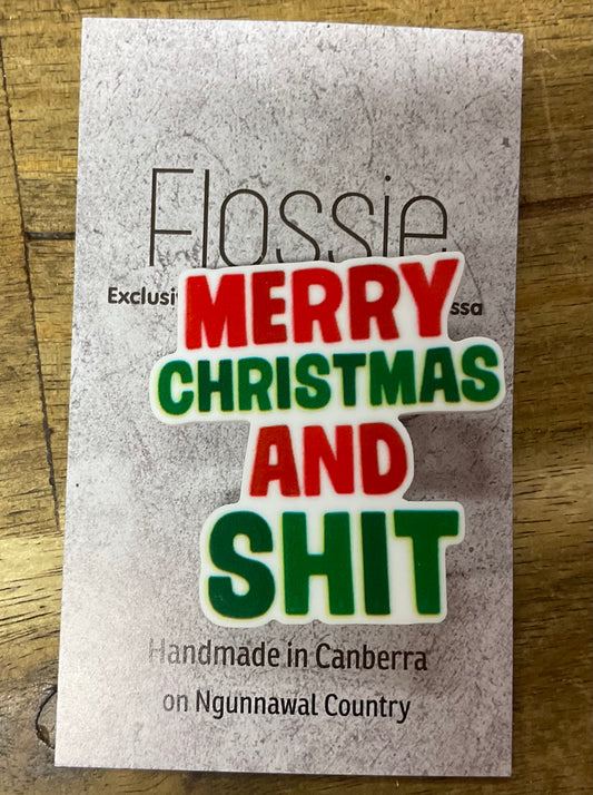 Brooch Merry Christmas and Sh*t