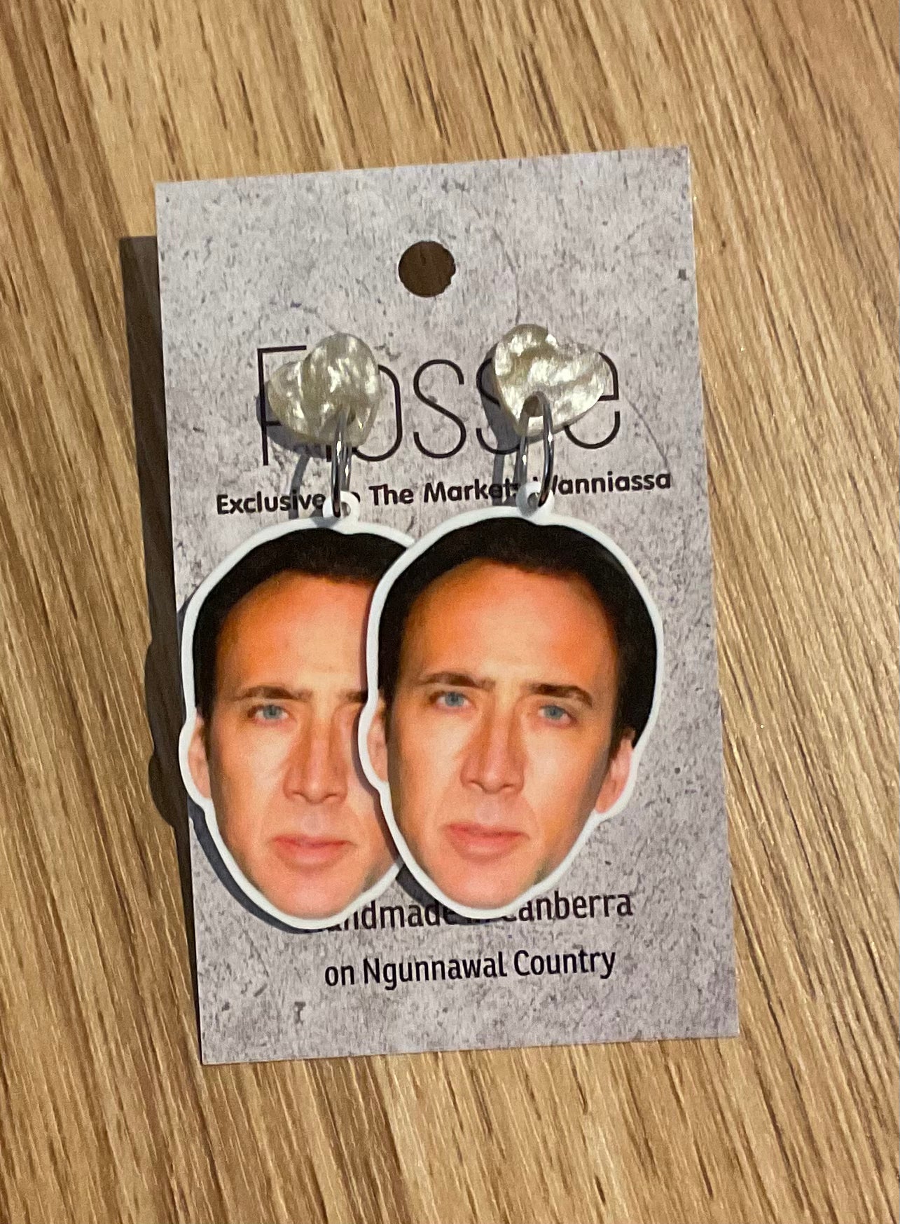 *Earrings Nicholas Cage Dangles