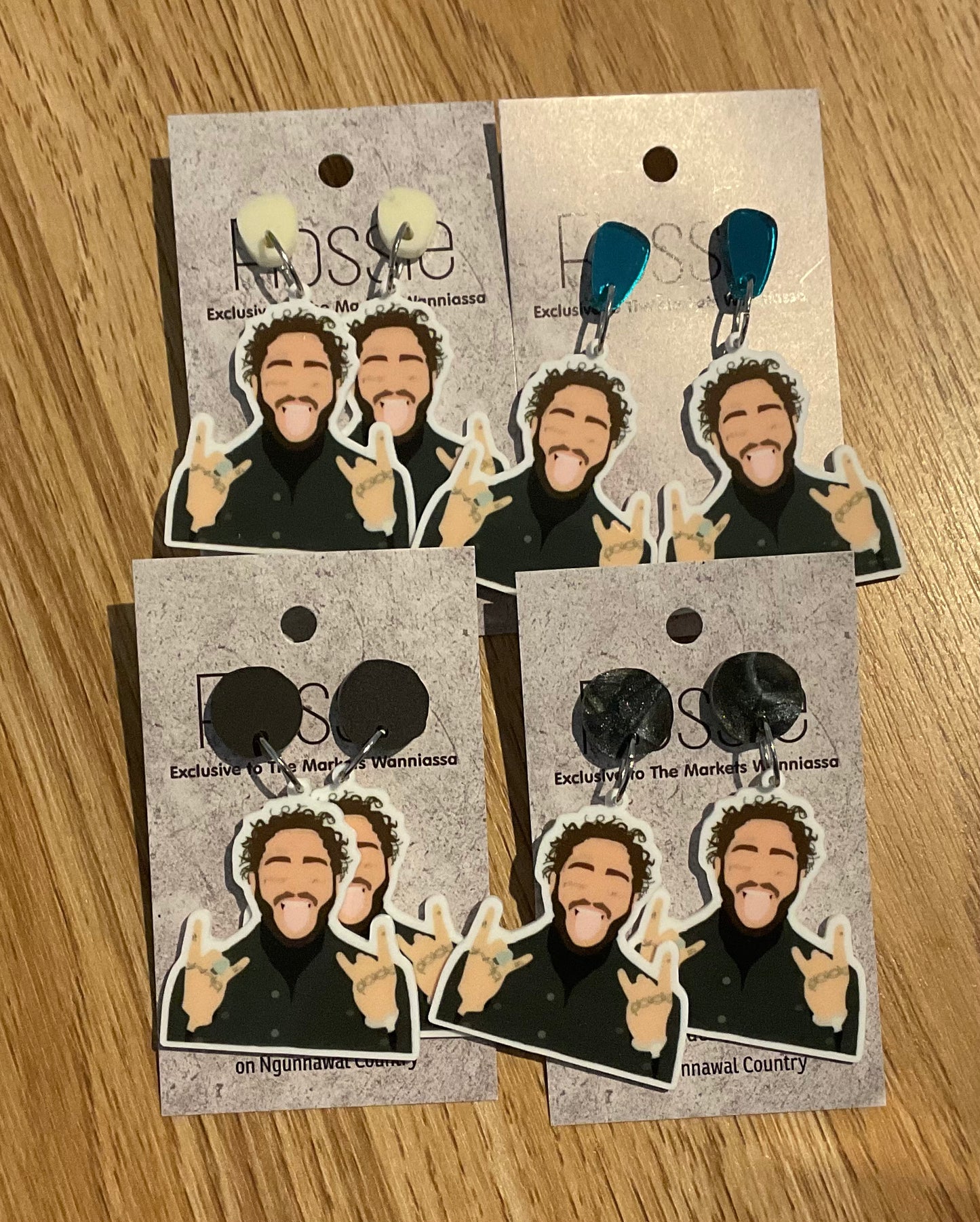 *Earrings Post Malone Dangles