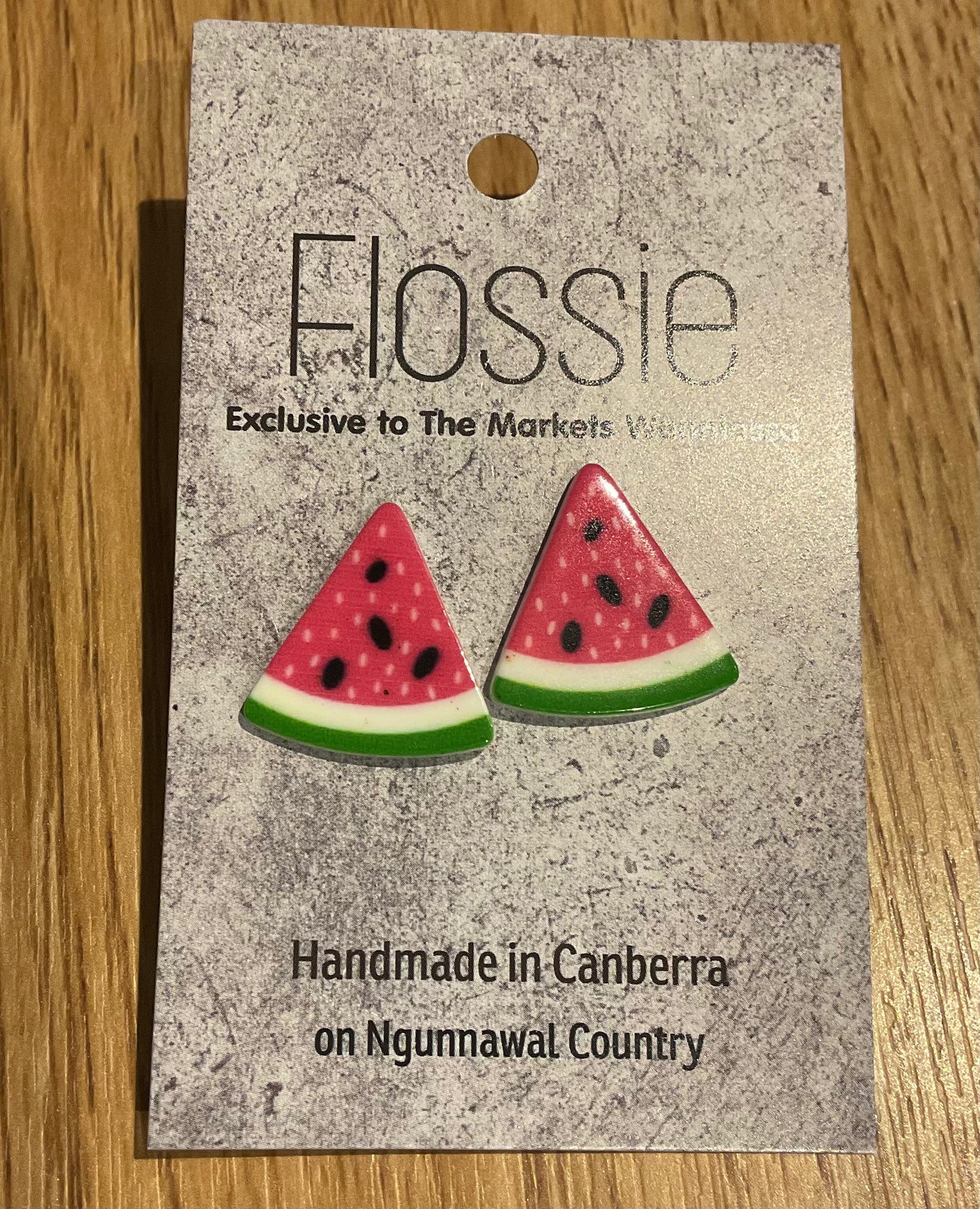 *Earrings Watermelon Studs