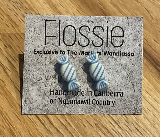 ‘Earrings Blue Lolly Studs
