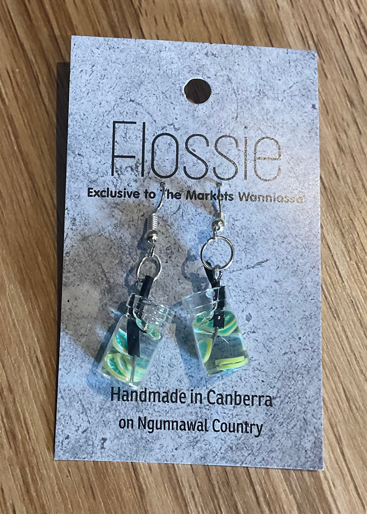 *Earring Fruit Drink Dangles