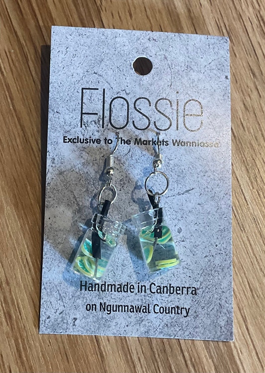 *Earring Fruit Drink Dangles