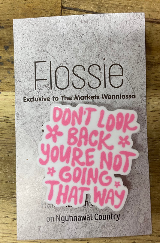 Brooch Don't Look Back