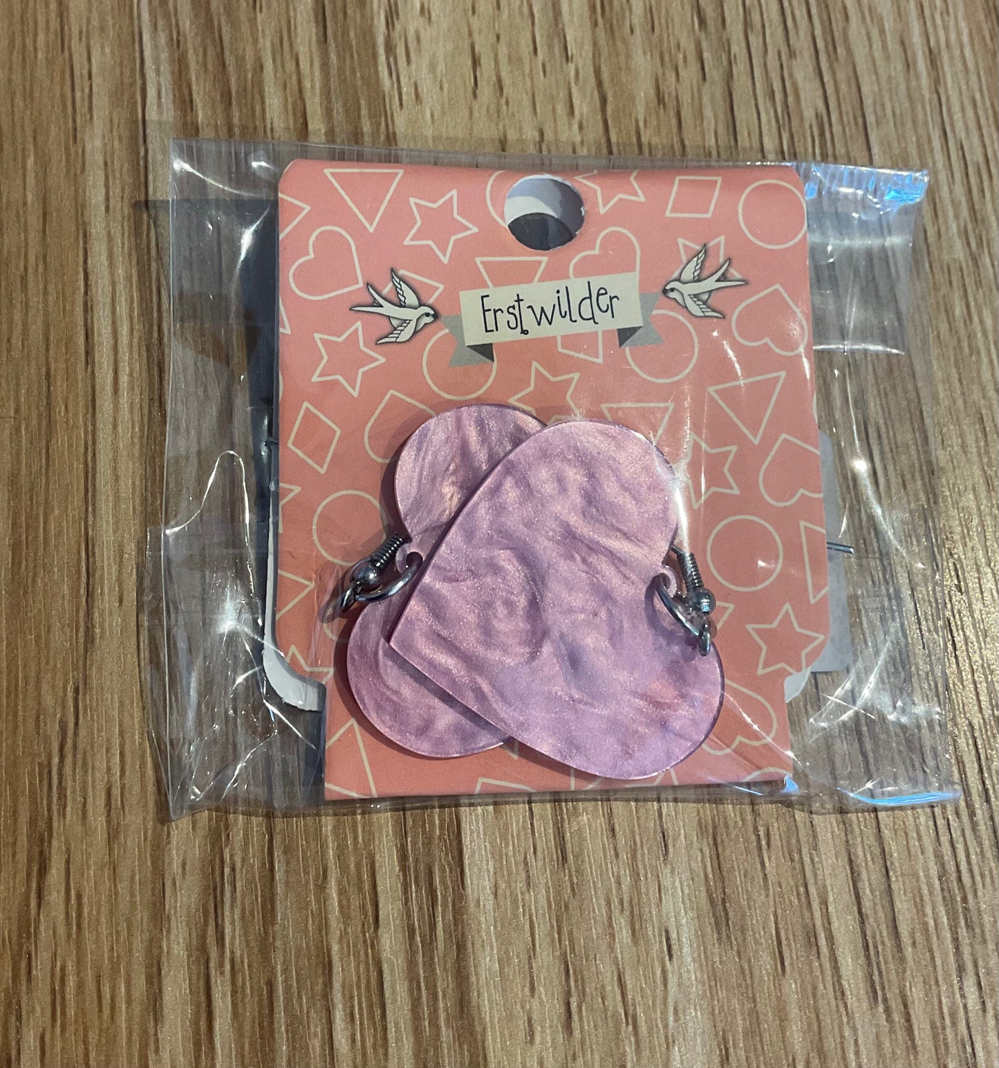 *Pearl Heart Earrings