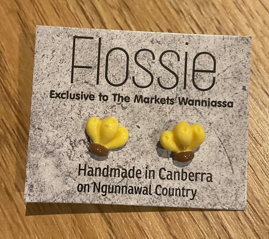 *Earrings Banana Studs
