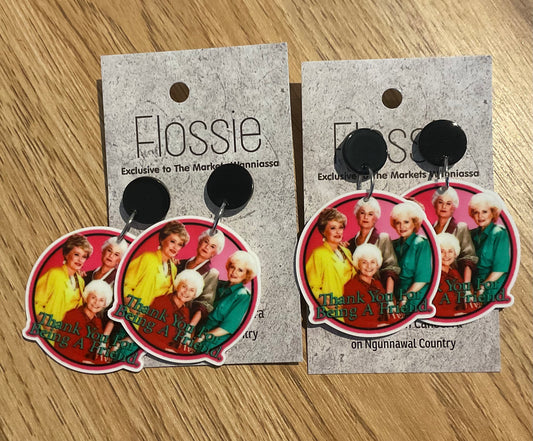 *Earrings Golden Girls Dangles