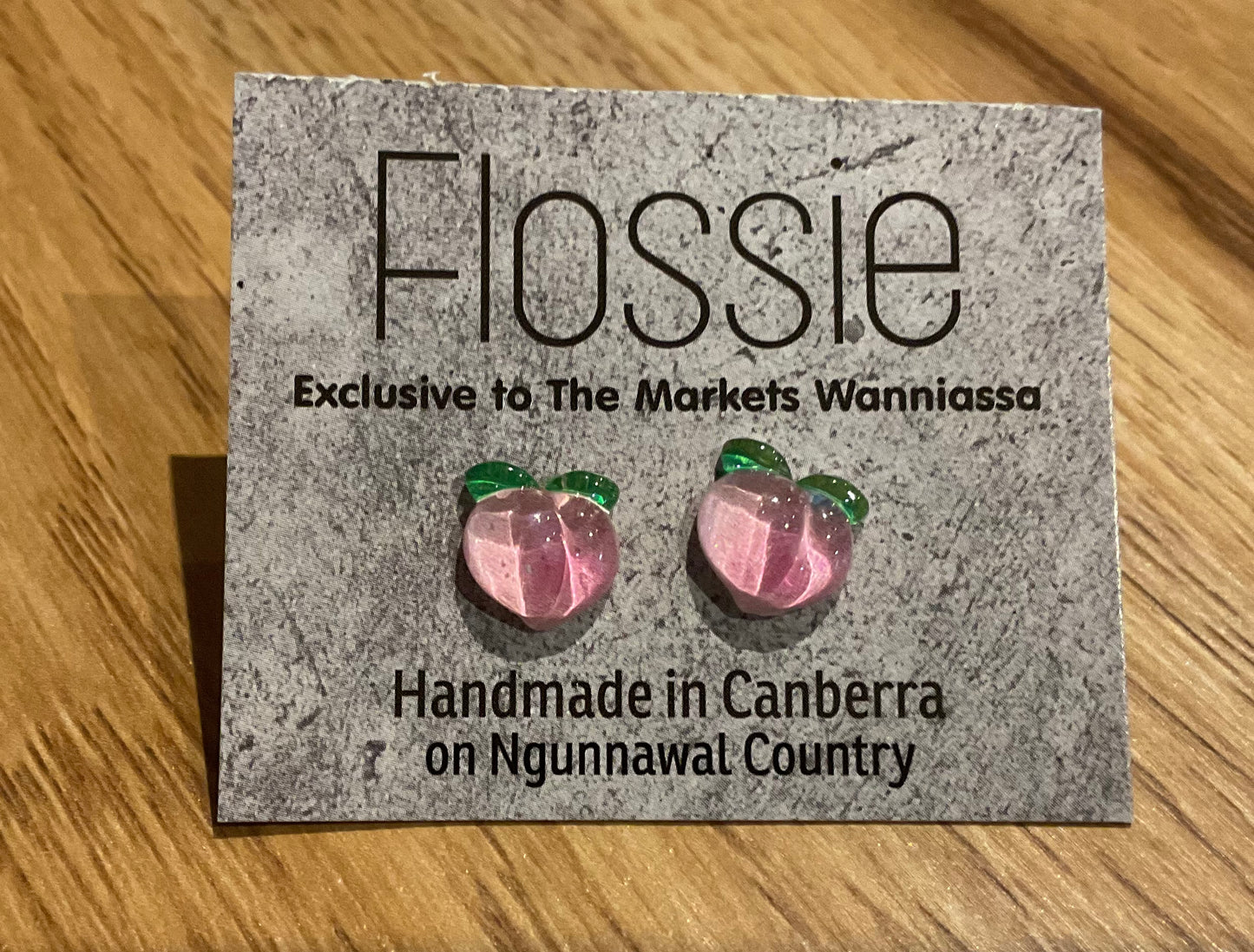 *Earrings Pink Peach Studs
