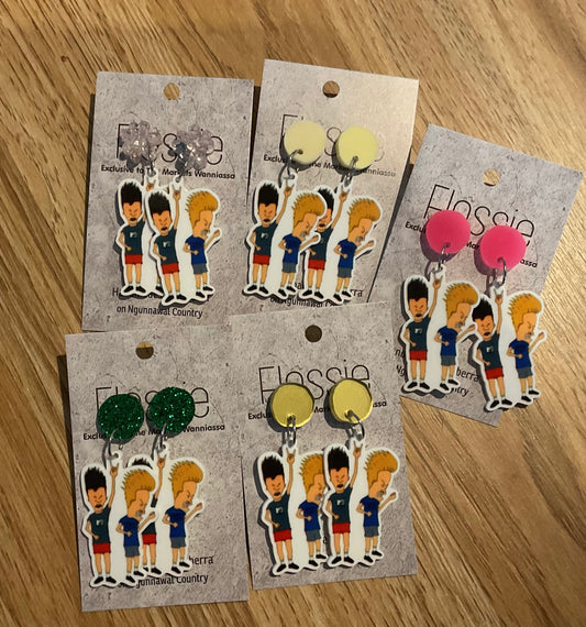 *Earrings Beavis Butthead Dangles