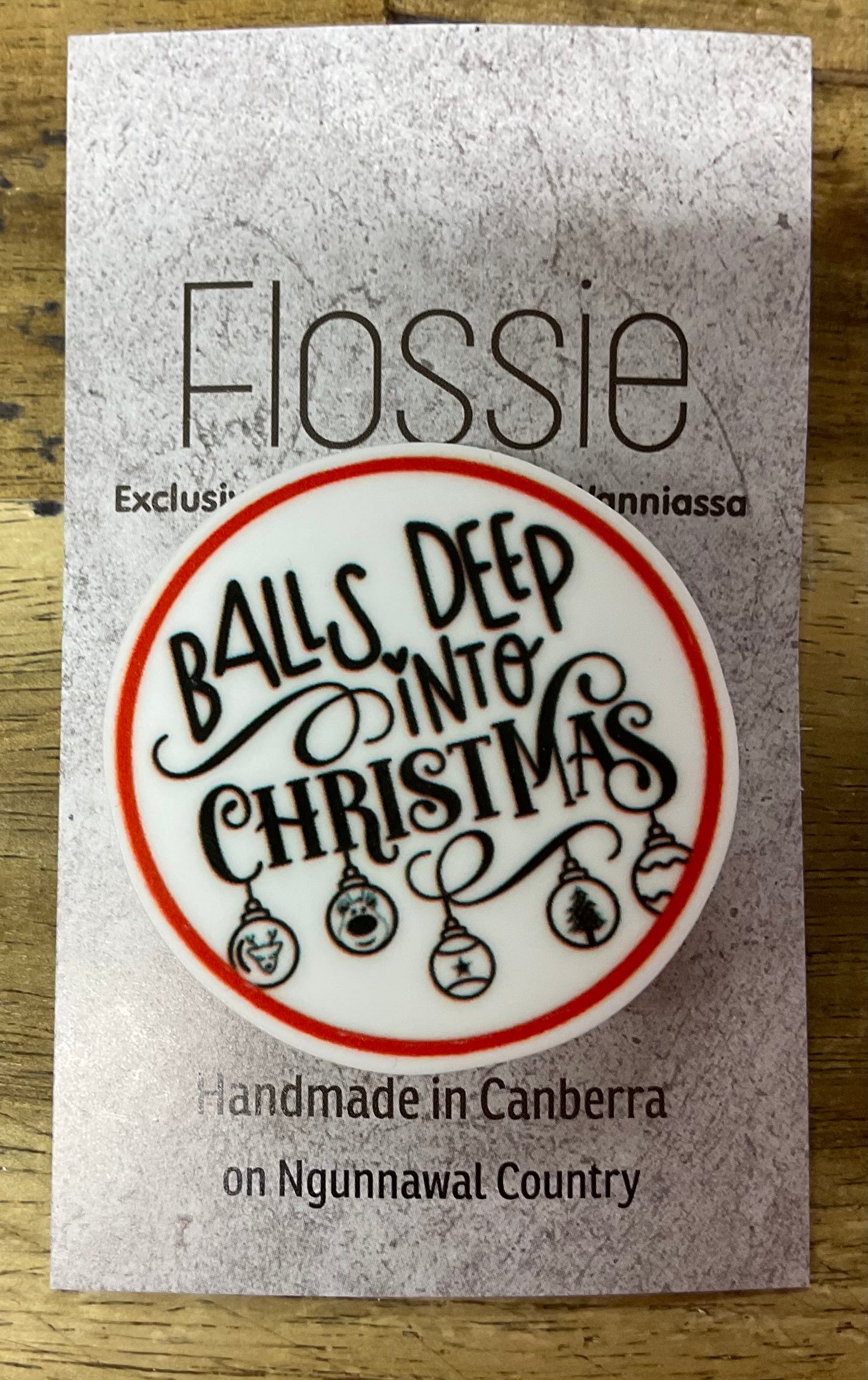 Brooch Balls Deep into Christmas