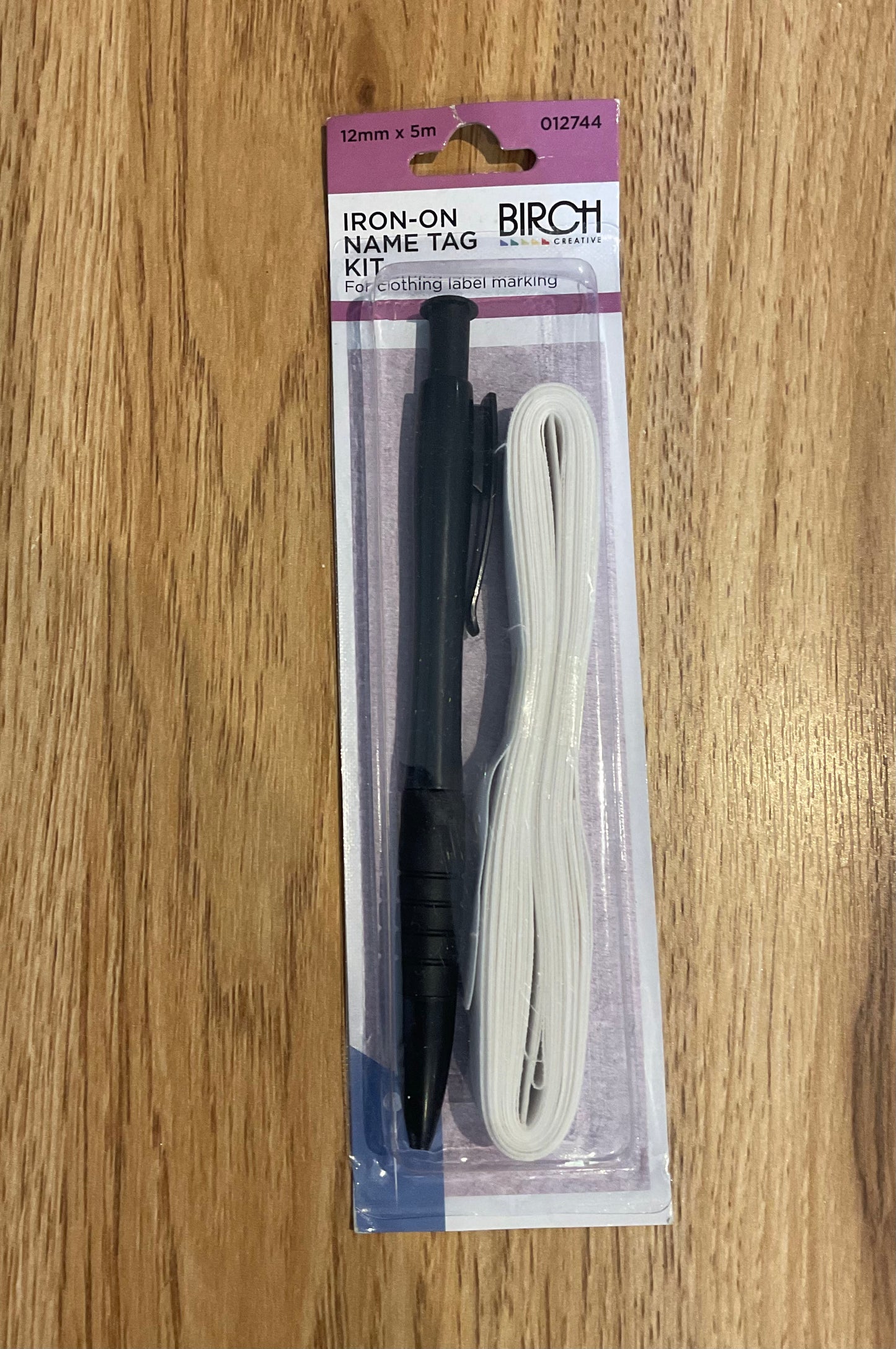 *Iron-On Name Tag Kit