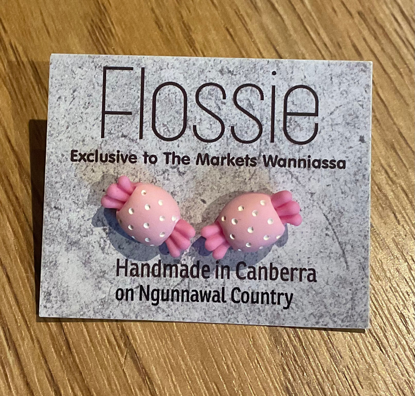 *Earrings Pink Lollies Studs