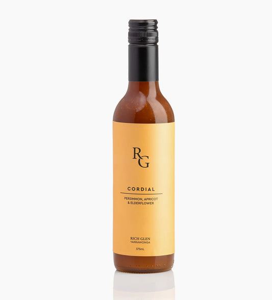 Persimmon Apricot Elderflower Cordial