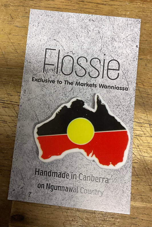 Australia Aboriginal Flag Brooch