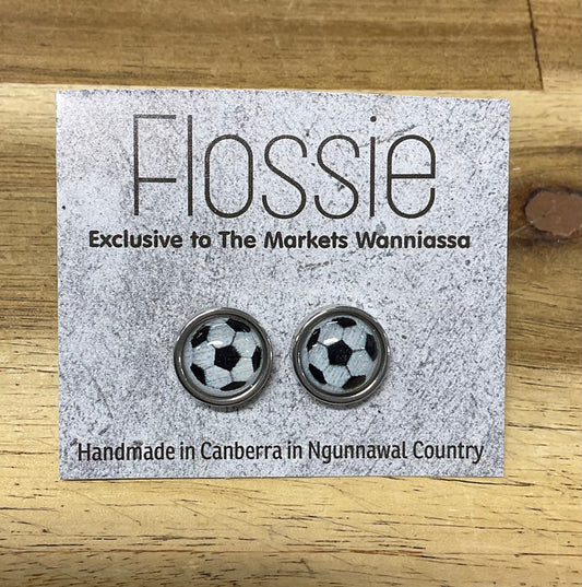 Earrings Soccer Studs