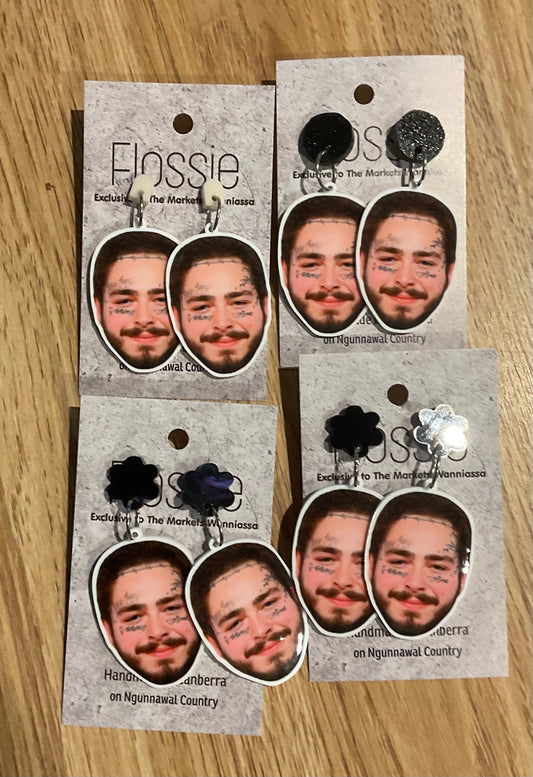 *Earrings Post Malone Dangles