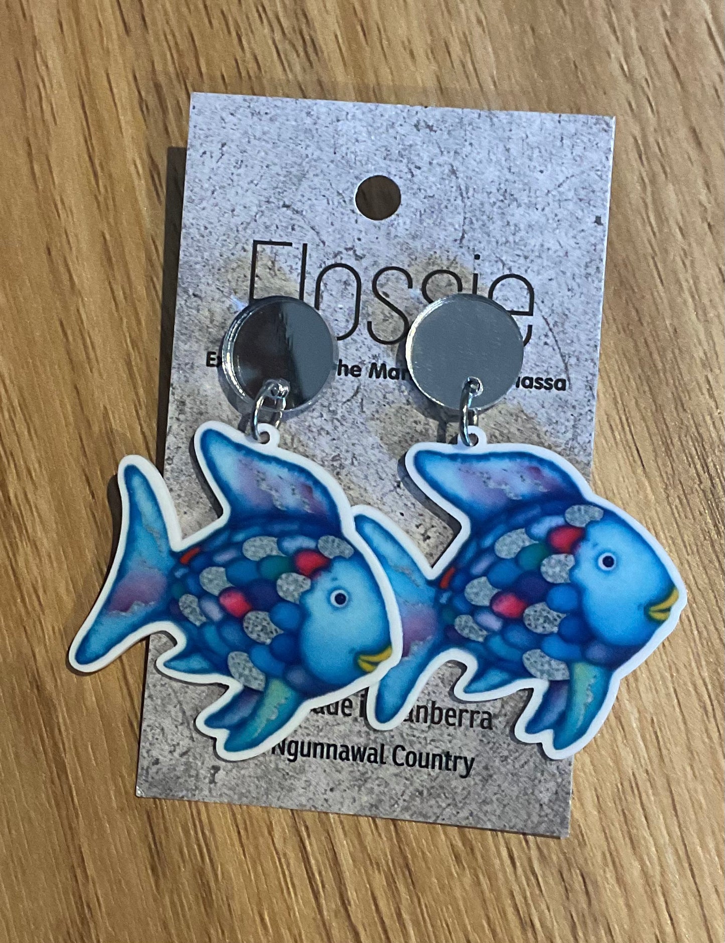 *Earrings Rainbow Fish Dangles