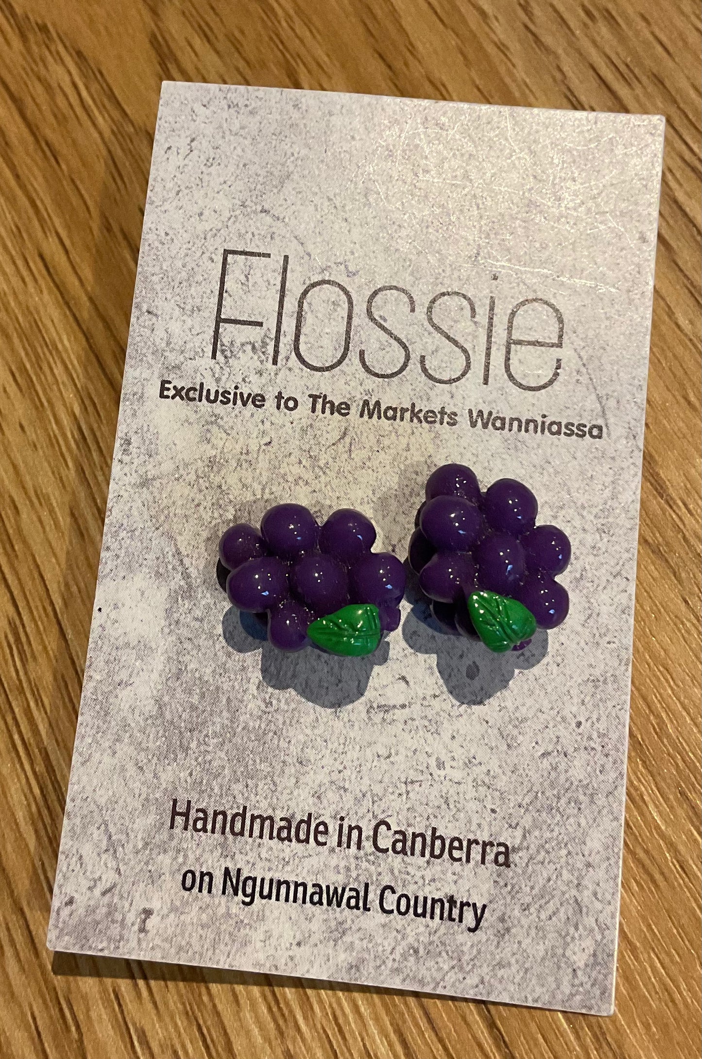 *Earrings Chunky Grape Studs