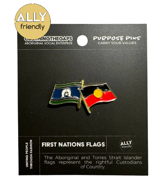 Purpose Pin First Nations Flags