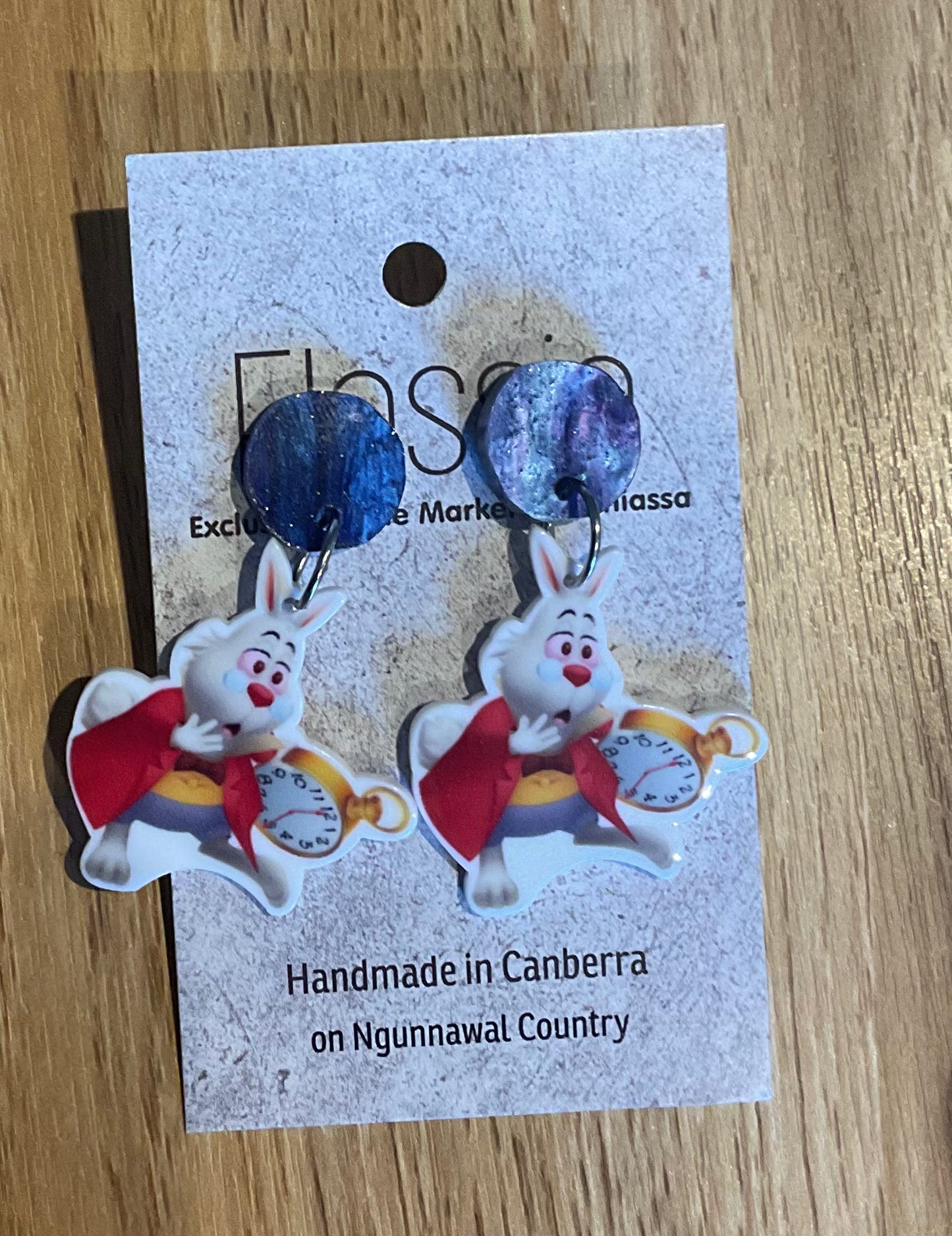 *Earrings Rabbit Dangles
