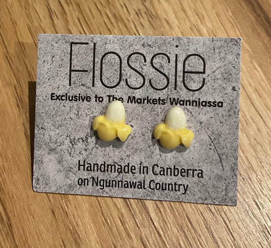 *Earrings Banana Studs
