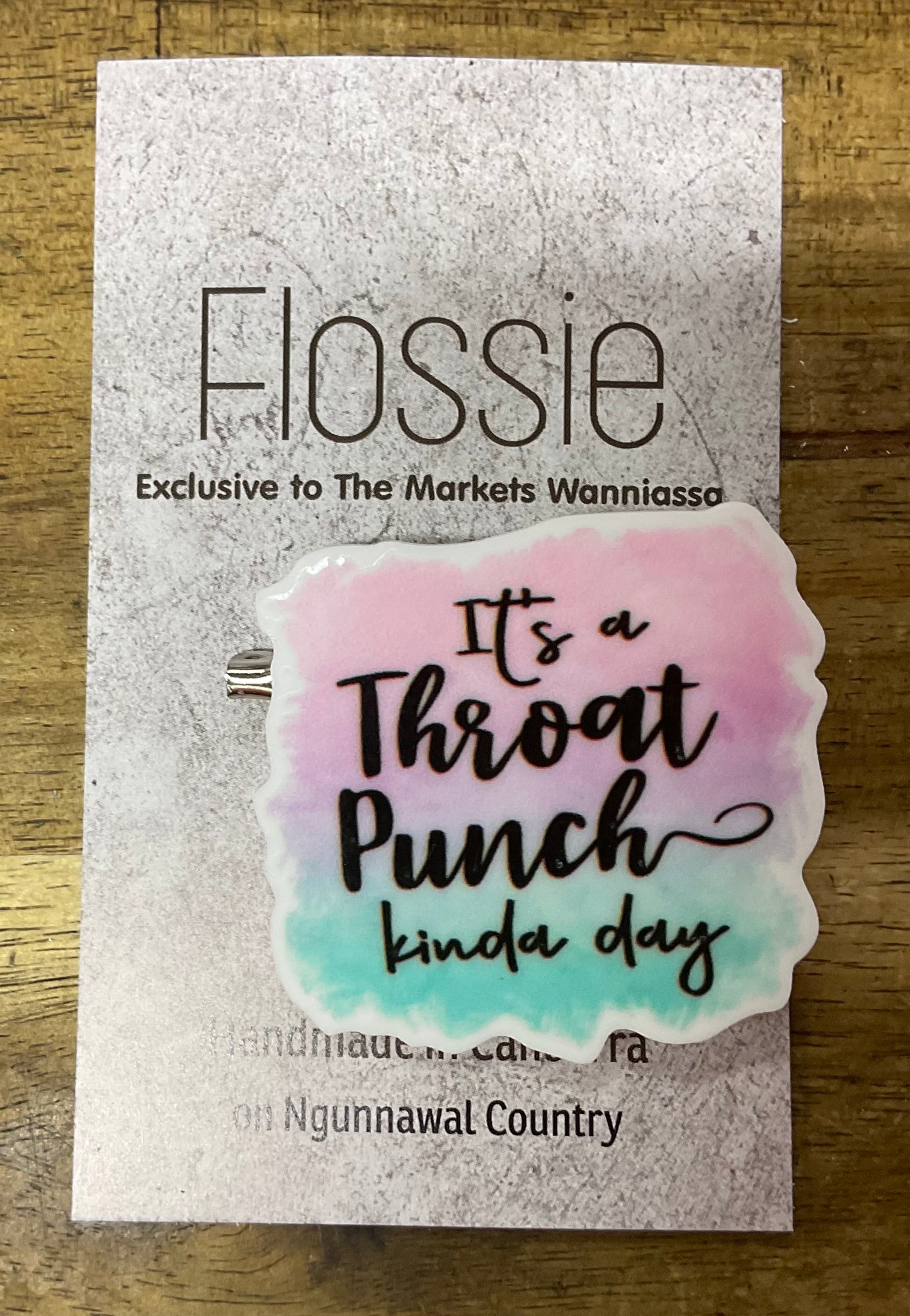 Brooch Throat Punch