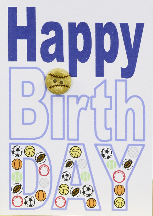 Birthday Greeting Card Sport Theme