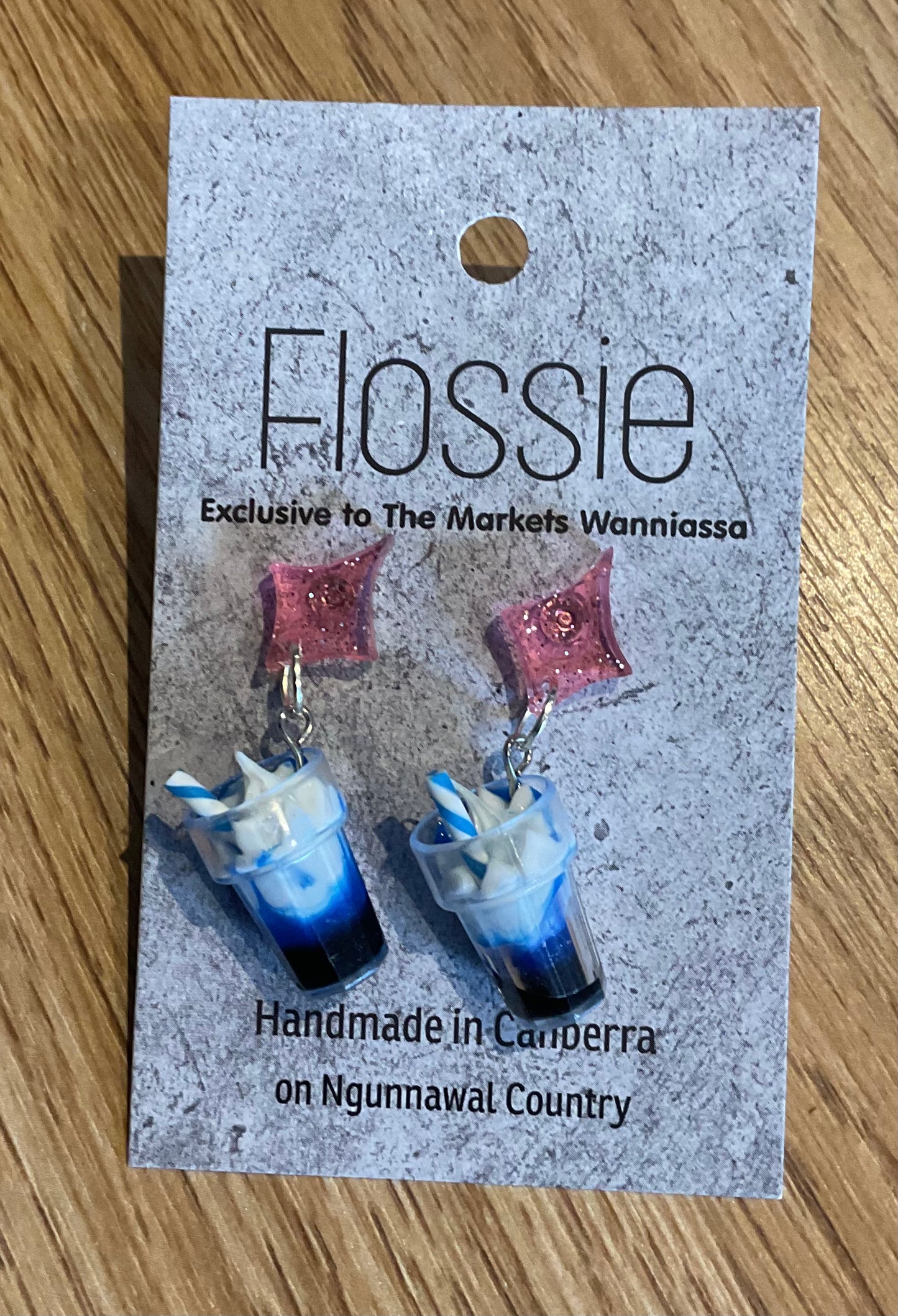 *Earring Blueberry Milkshake Dangles