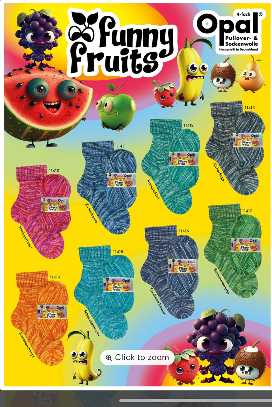 Opal Funny Fruits Sock Yarn
