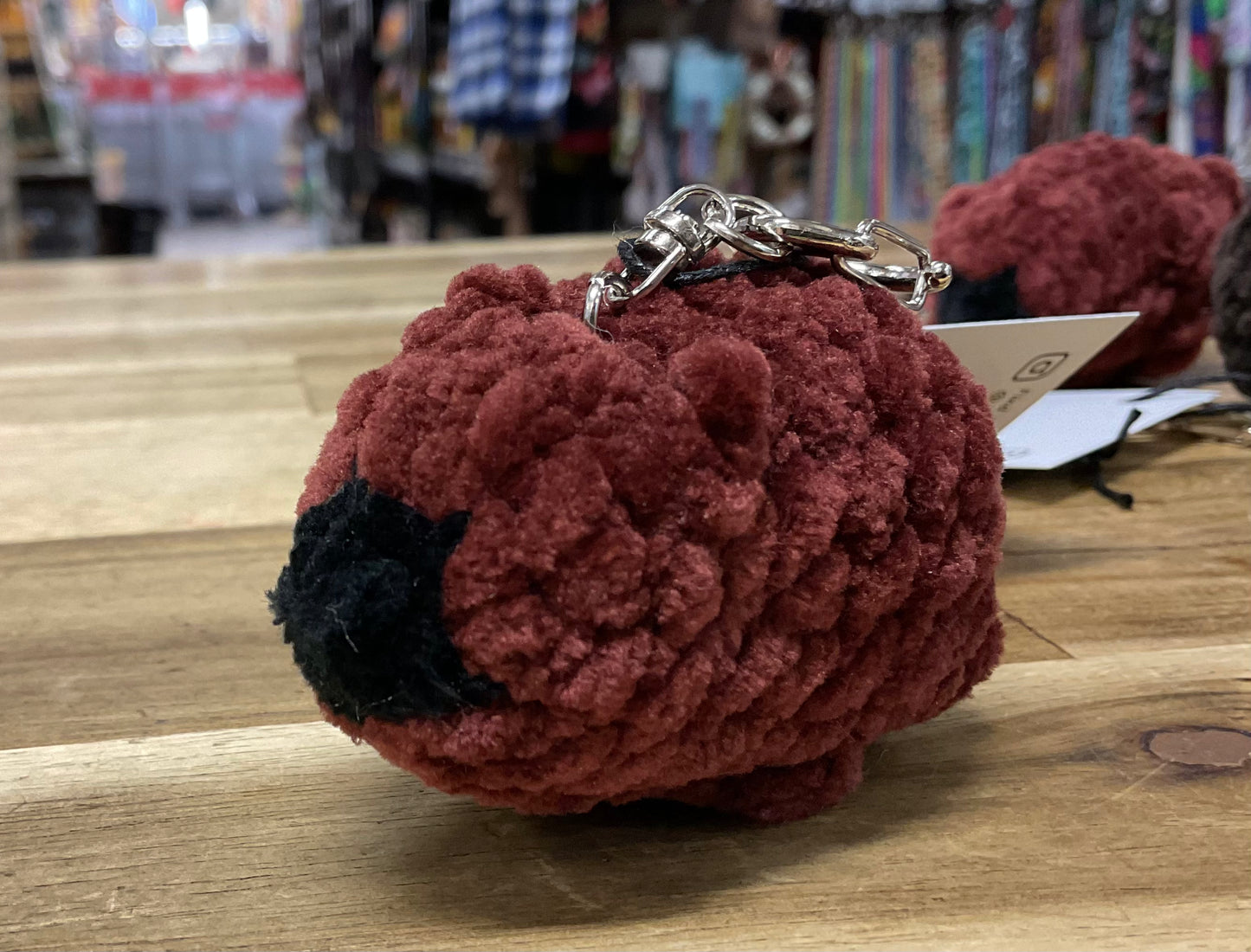 Crochet Wombat Keyring