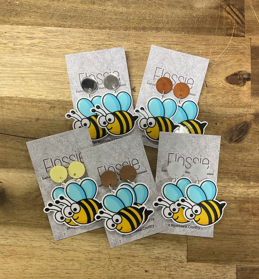 Earrings Buzzy Bee Dangles