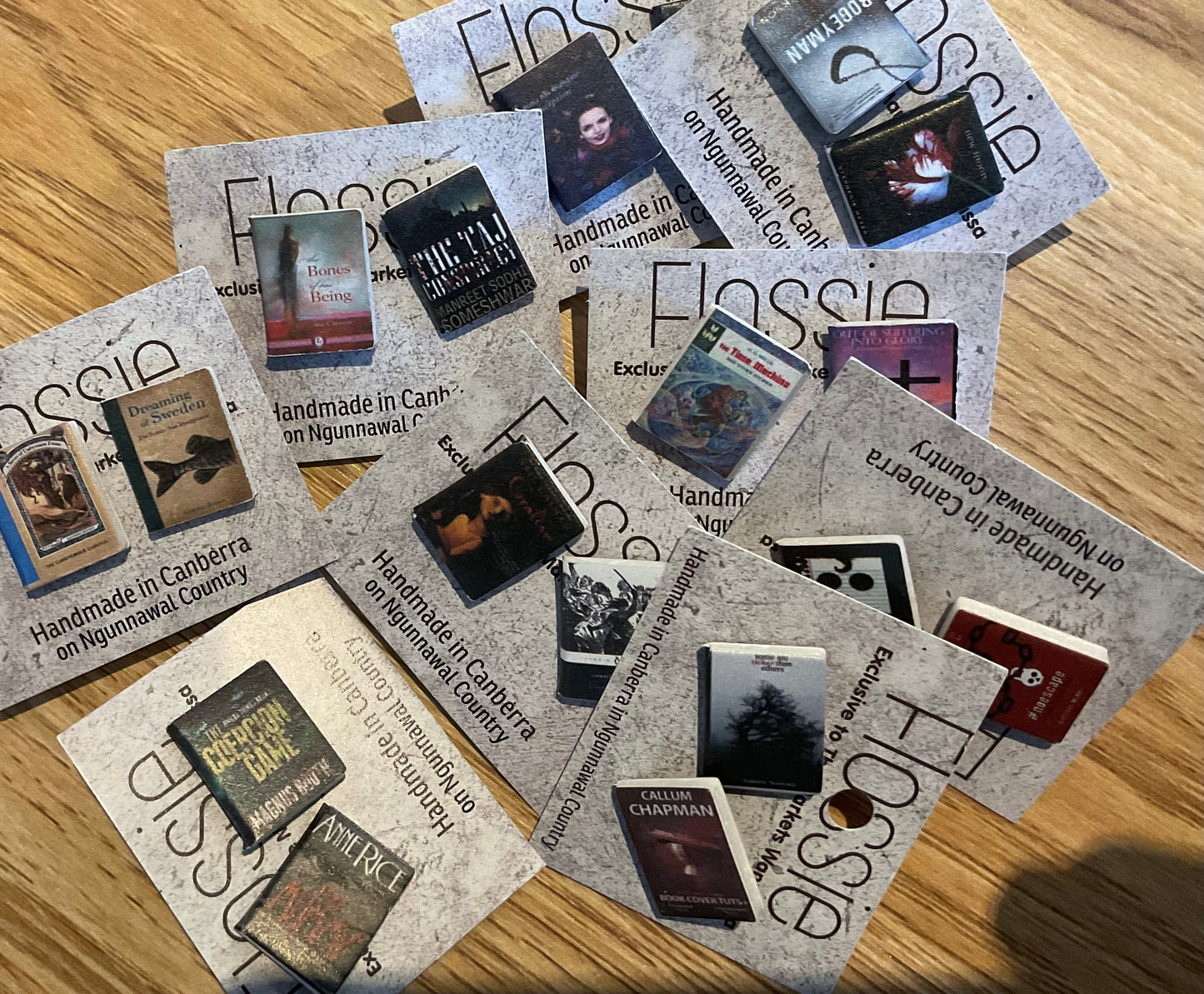 *Earrings Mini Book Studs