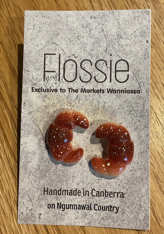 *Earrings Croissant Studs