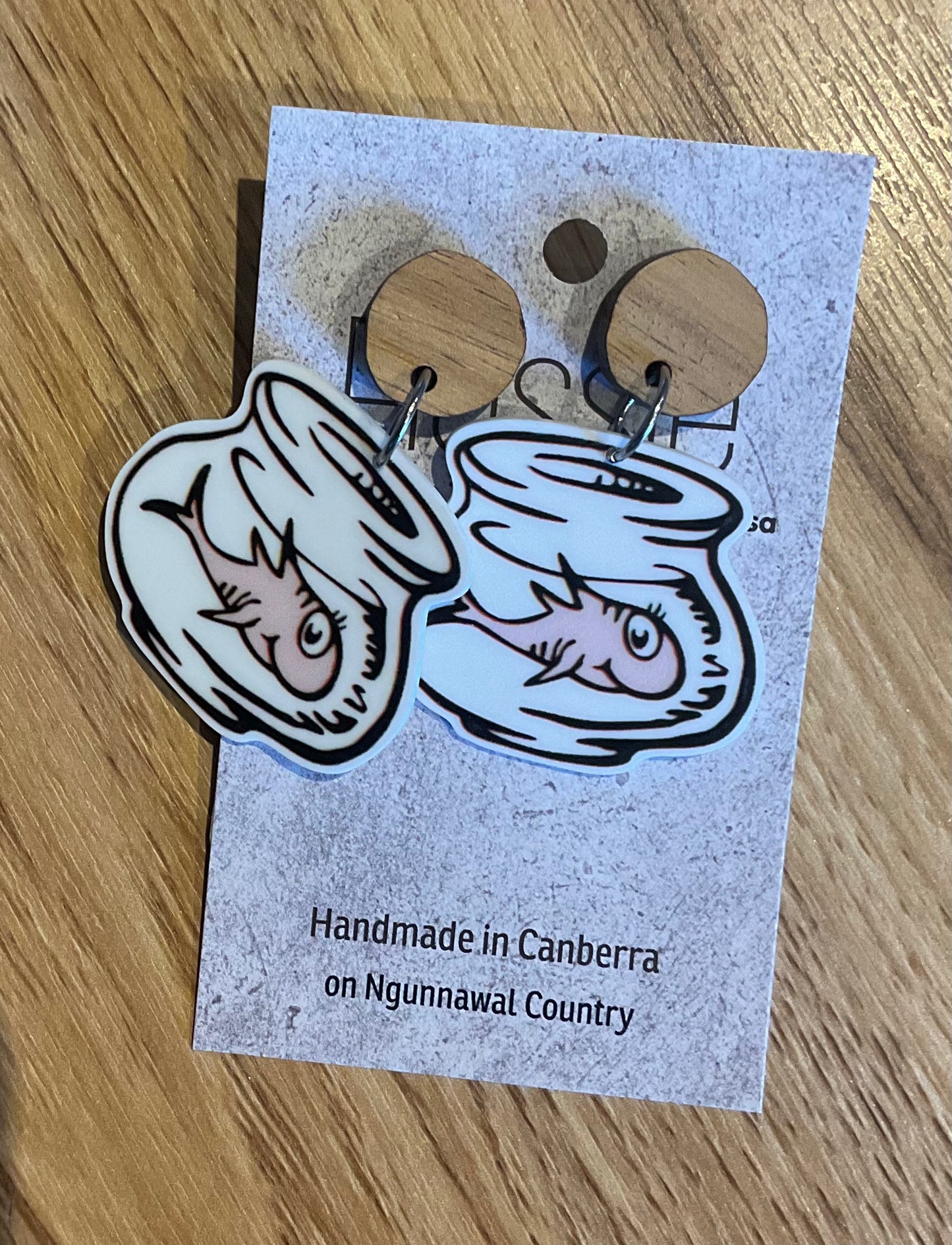 *Earrings Fish in a Dish Dangles