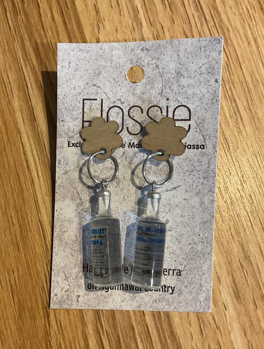 *Earring Vodka Bottle Dangles