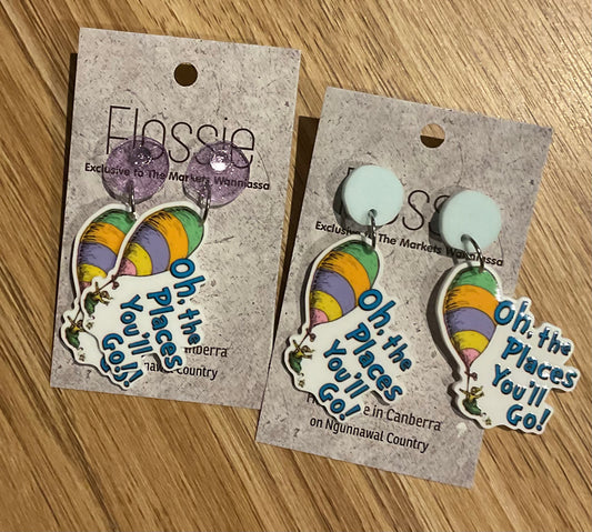 *Earrings The Places You'll Go Dangles