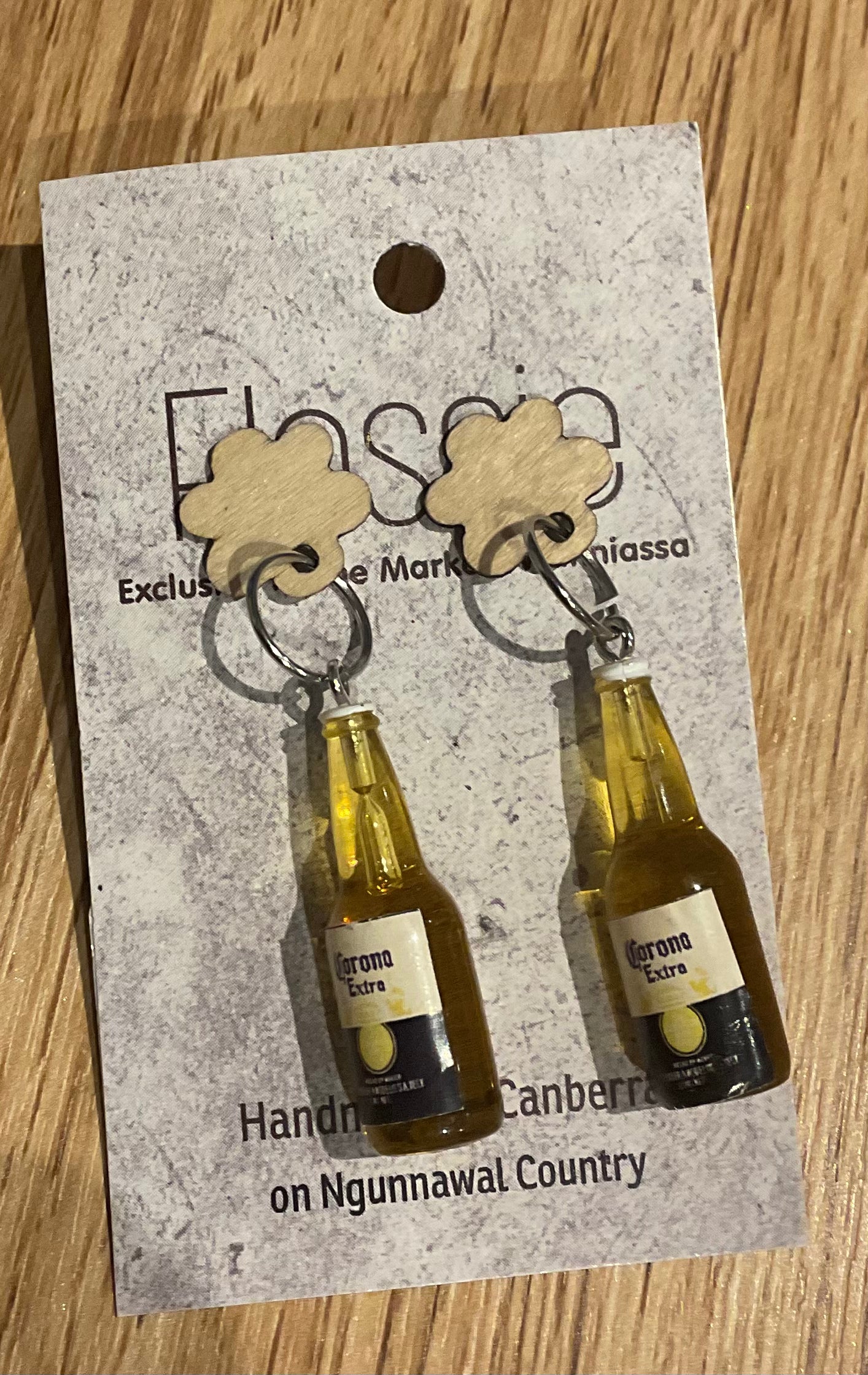 *Earring Beer Bottle Dangles