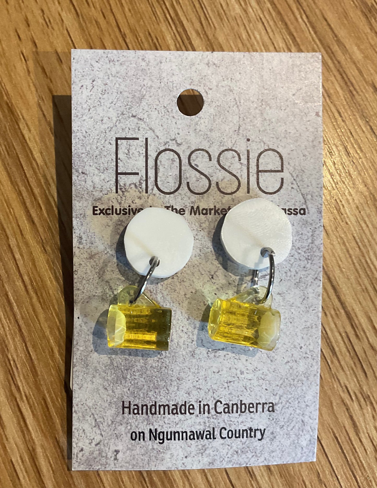 *Earring Beer Mug Dangles