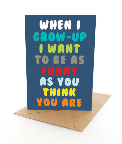 Father's Day Card - When I Grow Up