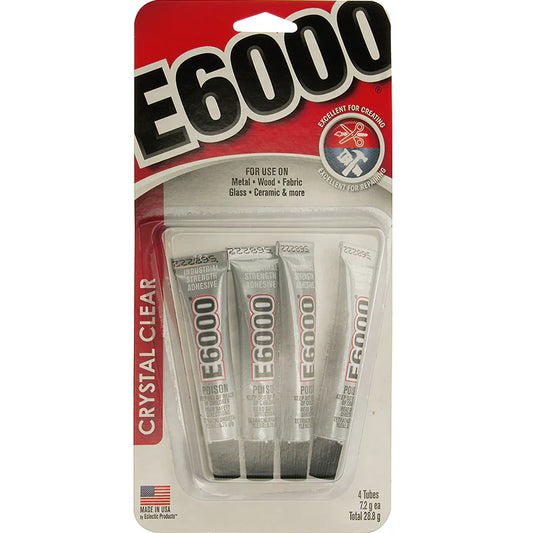 E6000 Mini Craft Glue Tubes - 4pc