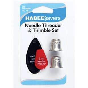 Needle Threader and Thimble Set