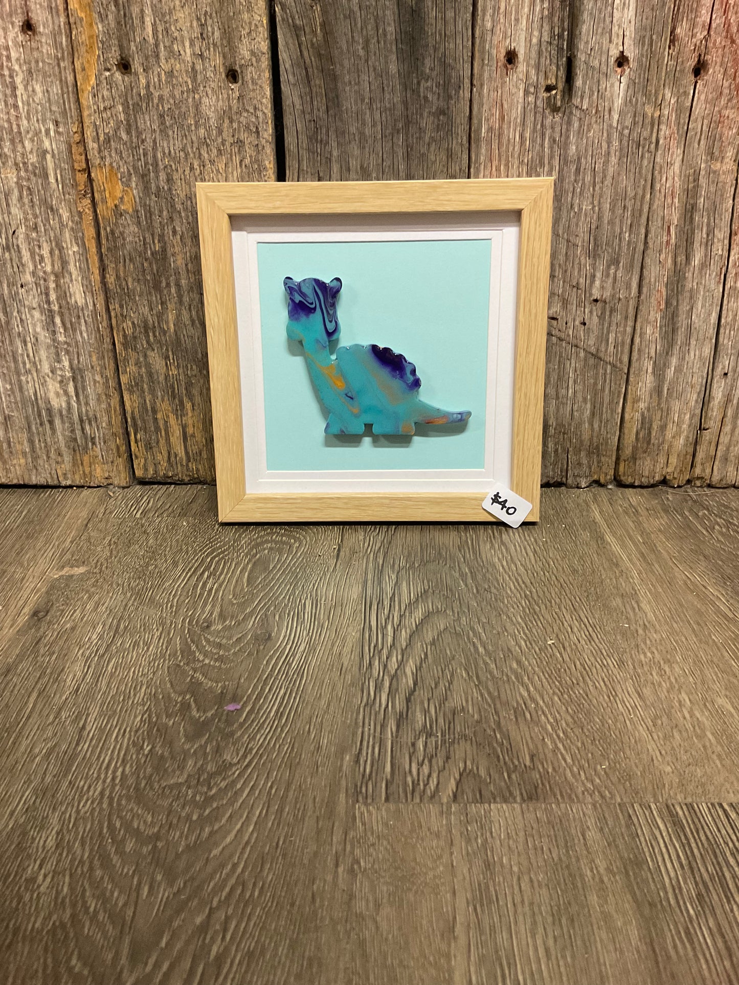 Resin Framed Art - Dinosaur