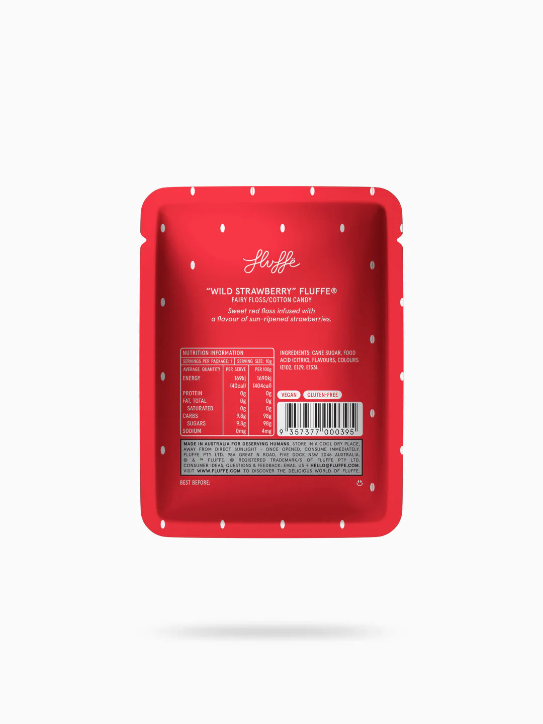 Fluffe Fairy Floss Wild Strawberry